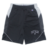 CHAMPION FROST VALLEY USA Mens Sports Shorts Black Relaxed L W30