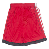 ADIDAS Mens Sports Shorts Red Relaxed L W30