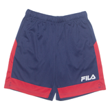 FILA Mens Sports Shorts Blue Relaxed L W28