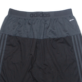 ADIDAS Mens Sports Shorts Black Relaxed L W31