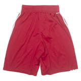 ADIDAS Player ID R Mens Sports Shorts Red Relaxed S W24