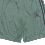 ADIDAS Mens Sports Shorts Green Relaxed S W26