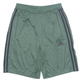 ADIDAS Mens Sports Shorts Green Relaxed S W26