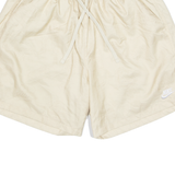 NIKE Mesh Lined All Over FOOD Print Mens Swimming Shorts Cream Relaxed L W29