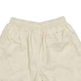 NIKE Mesh Lined All Over FOOD Print Mens Swimming Shorts Cream Relaxed L W29