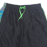 NIKE Mesh Lined Mens Swimming Shorts Black Relaxed L W30