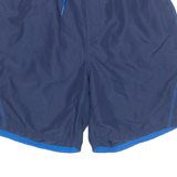 NIKE Mesh Lined Floral Panel Mens Swimming Shorts Blue Relaxed L W28