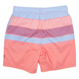 NAUTICA Mesh Lined Mens Swimming Shorts Pink Relaxed Striped M W30