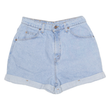 LEVI'S Turn Up High Waist 954 Womens Denim Shorts Blue Regular S W28