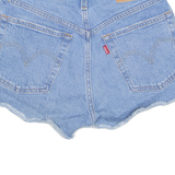 LEVI'S Cut Off 501 Womens Denim Shorts Blue Regular XXS W24