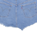 LEVI'S Cut Off 501 Womens Denim Shorts Blue Regular M W30
