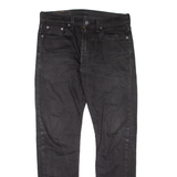 LEVI'S 502 Jeans Mens Black Regular Tapered W28 L30