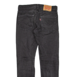 LEVI'S 502 Jeans Mens Black Regular Tapered W28 L30