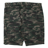 ATLAS Mens Cargo Shorts Green Camouflage XL W44