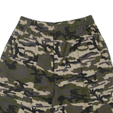 MODAITALIA Mens Cargo Shorts Green Camouflage L W28