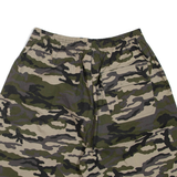 MODAITALIA Mens Cargo Shorts Green Camouflage L W28