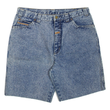 DRIVER Mens Denim Shorts Blue M W34