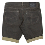 LEVI'S 511 Womens Denim Shorts Grey M W32