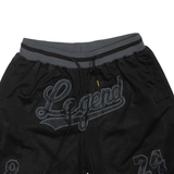 LEGEND Mens Sports Shorts Black L W30