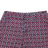 TOMMY HILFIGER Womens Casual Shorts Red Geometric S W32