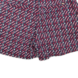 TOMMY HILFIGER Womens Casual Shorts Red Geometric S W32