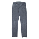LEVI'S 511 Jeans Mens Grey Slim Straight W30 L34