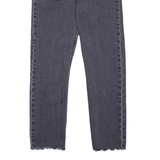 LEVI'S 501 Jeans Womens Grey Regular Straight W27 L28