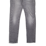 LEVI'S 519 BIG E Jeans Mens Grey Slim Skinny Stone Wash W30 L30