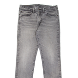 LEVI'S 511 Jeans Mens Grey Slim Straight Stone Wash W31 L32