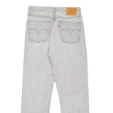 LEVI'S 501 BIG E Jeans Womens Grey Regular Straight W27 L28