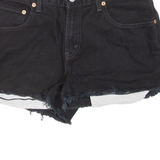 LEVI'S Womens Denim Shorts Black M W30