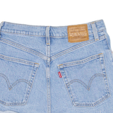 LEVI'S Ribcage BIG E Womens Denim Shorts Blue S W27