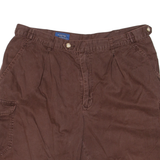CAMBRIDGE CLASSICS Mens Cargo Shorts Brown L W36