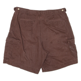 CAMBRIDGE CLASSICS Mens Cargo Shorts Brown L W36