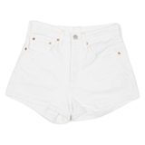 LEVI'S BIG E Womens Denim Shorts White XS W26