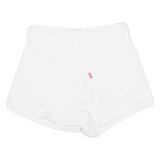 LEVI'S BIG E Womens Denim Shorts White XS W26