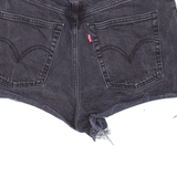 LEVI'S Ribcage BIG E Womens Denim Shorts Black M W30