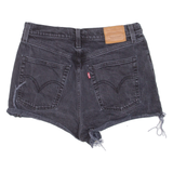 LEVI'S Ribcage BIG E Womens Denim Shorts Black M W30