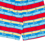 Mens Casual Shorts Red Striped L W28
