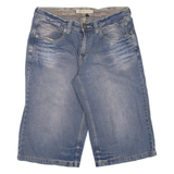 NO NAME Mens Pedal Pushers Shorts Blue M W32