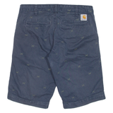 CARHARTT Mens Jorts Shorts Blue XS W26