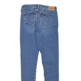 LEVI'S 710 Womens Jeans Blue Slim Skinny Stone Wash W27 L32