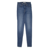 LEVI'S Mile High Womens Jeans Blue Slim Skinny Stone Wash W24 L32