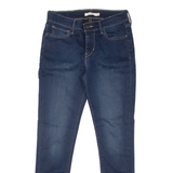 LEVI'S 710 Womens Jeans Blue Slim Skinny Stone Wash W28 L27