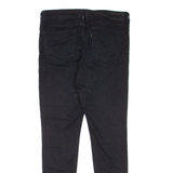 LEVI'S 711 Womens Jeans Black Slim Skinny W28 L27