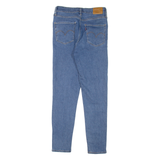 LEVI'S 721 High Rise BIG E Womens Jeans Blue Slim Skinny W27 L26