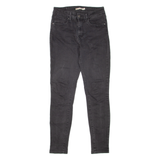 LEVI'S 721 High Rise Womens Jeans Black Slim Skinny W28 L30