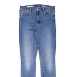 GAP High Rise Distressed Womens Jeans Blue Slim Skinny W30 L30