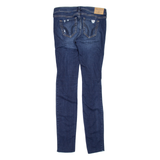 HOLLISTER Distressed Womens Jeans Blue Slim Skinny W25 L28