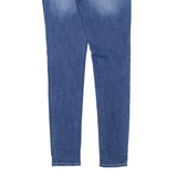 TOMMY HILFIGER Nora Mid Rise Distressed Womens Jeans Blue Slim Skinny W31 L31
